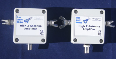 High Z antenna amplifier