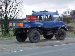  Mercedes Unimog U1100 equipped for mobile cell deployment